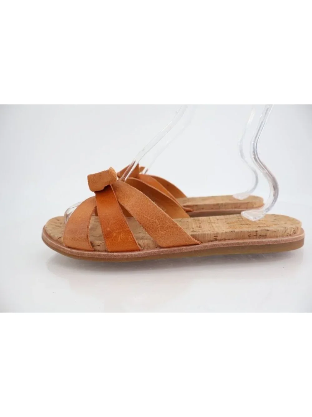 Kork-Ease Womens Shoes Kork Ease Brigit Light Orange Leather Sandal Size 11M